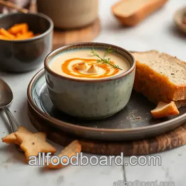 Indulge in My Simmered Crab Creamy Bisque Delight: A Coastal Comfort Food Recipe Card
