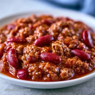 Simple Slow Cooker Chili for 6 Servings
