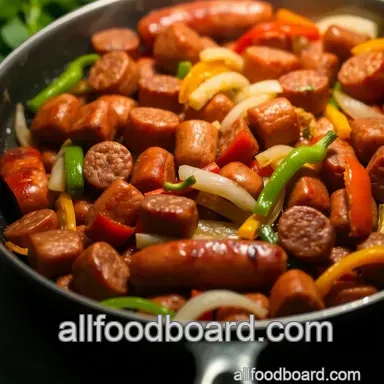 Easy Italian Sausage Recipes: My Sizzling Skillet with Peppers Recipe Card