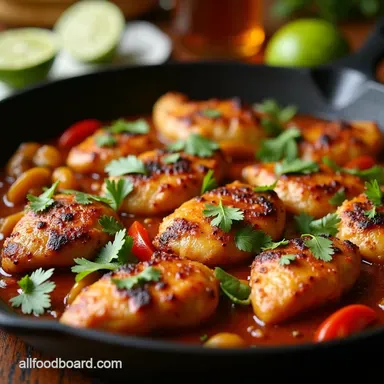 The Ultimate Sizzling Chicken Fajitas Recipe Zesty Lime Marinade Recipe Card