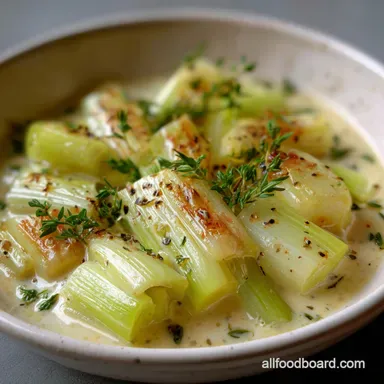 Cooked Leeks: Slow-Braised with Lemon Thyme Recipe Card