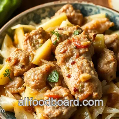 Slow Cooked Pork with Savory Sauerkraut