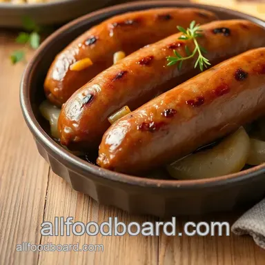 Easy & Juicy Slow-Cooked Sausage with Sauerkraut Flavor: My Family Favorite Recipe Card