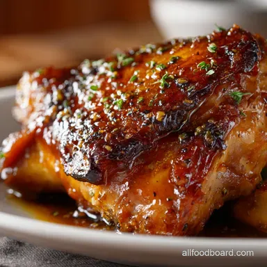 Slow Cooked Turkey Leg with Honey Glaze Tender Sticky Fall-Apart Meat