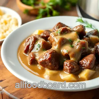 My Family&#039 s Favorite Slow Cooker Beef Tips with Creamy Gravy