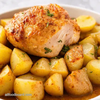 Slow Cooker Parmesan Garlic Chicken Potatoes Easiest Dinner Recipe Card