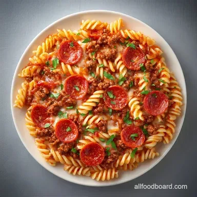 Slow Cooker Pizza Casserole for 8 Servings