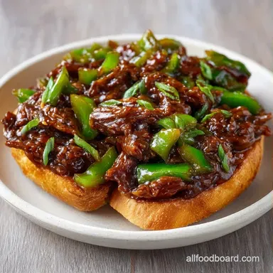 Slow Cooker Sloppy Joes for 8 Servings Recipe Card