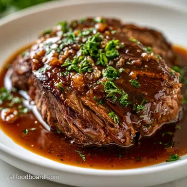 Slow Cooker Swiss Steak with Brown Gravy Recipe Card