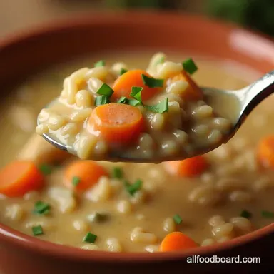 Easy Crockpot Creamy Chicken Wild Rice Soup Recipe Comfort Food Recipe Card
