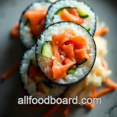 Easy Smoked Salmon Sushi Rolls: A Delightful Twist to Try Today Recipe Card