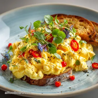 Soft and Creamy Scrambled Eggs The French Bistro Secret Recipe Card