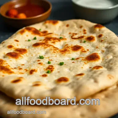 Authentic Naan Bread Recipe: Homemade Fluffy Indian Flatbread Recipe Card