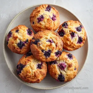 Huckleberry Muffins with Sour Cream Recipe Card