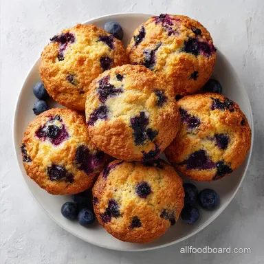 Huckleberry Muffins with Sour Cream
