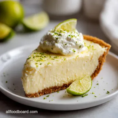 Southern Key Lime Pie for 8 Servings with Silky Citrus Custard Recipe Card