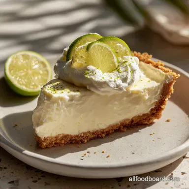Southern Key Lime Pie for 8 Servings with Silky Citrus Custard