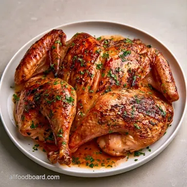 Spatchcocked Grilled Turkey: Crackling Skin Recipe Card