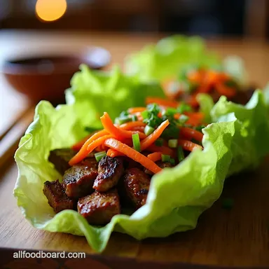 Speedy Bulgogi Beef Lettuce Wraps Korean BBQ Bliss Recipe Card