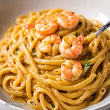 Creamy Garlic Butter Shrimp Pasta Ready in 30 Minutes Recipe Card