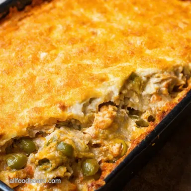 Speedy Green Chile Chicken Enchilada Casserole Recipe Card