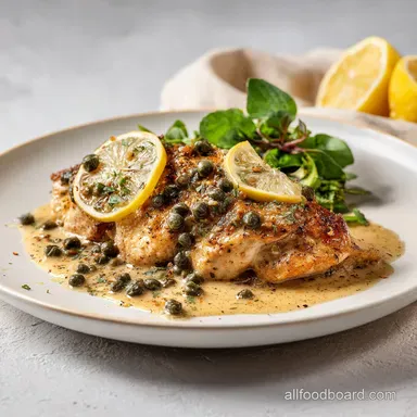 Lemon Caper Chicken: Zesty Classic Ready in 35 Mins Recipe Card