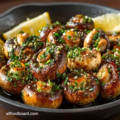The Perfect 22Minute Lemon Garlic Mushrooms A Quick Side Dish Recipe Card
