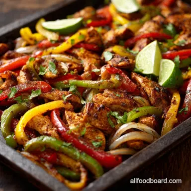 Sheet Pan Chicken Fajitas: The Speedy, One-Tray Weeknight Dinner Recipe Card