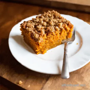 Spiced Sweet Potato Breakfast Bake with Oat Streusel Recipe Card