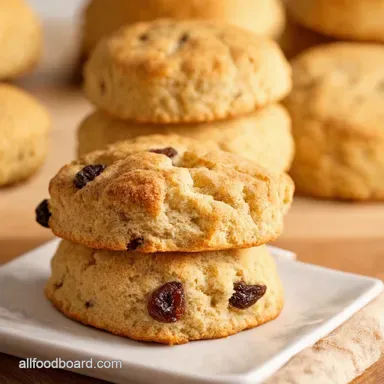 Spiced Cinnamon Raisin Biscuits A Perfect TeaTime Treat Recipe Card