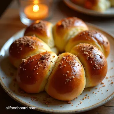 The Festival Star Golden Honey Spice Hanukkah Challah Recipe Card