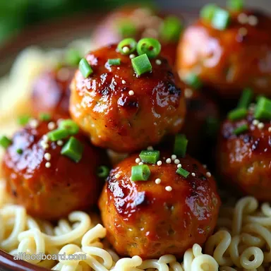 Sticky Sesame Asian Chicken Meatballs Dead Easy Recipe Recipe Card