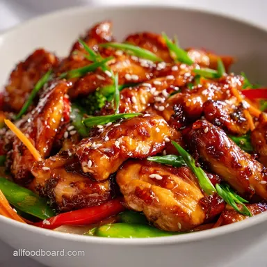 Teriyaki Chicken Stir Fry Recipe Sticky Glazed Homemade Sauce Recipe Card