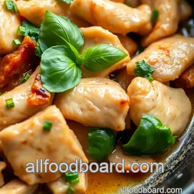 Stir-Fry Chicken with Savory Italian Basil Recipe Card