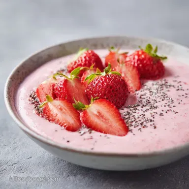 Strawberry Banana Smoothie Bowl in 5 Min