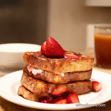 Strawberry Cream Cheese French Toast A Brunch Sensation Recipe Card