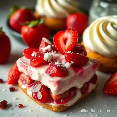 Strawberry Pretzel Dessert: Sweet & Salty Dream Come True! Recipe Card