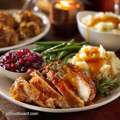 Thanksgiving Dinner Menu: The Stress-Free Classic Feast for 46 People Recipe Card