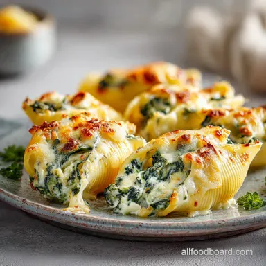 Spinach Ricotta Stuffed Shells: 45 Mins