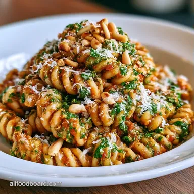 Sun Dried Tomato Pesto Pasta in 20 Min Recipe Card