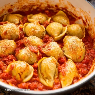 SunDried Tomato Stuffed Shells Italian Comfort Food Bliss Recipe Card