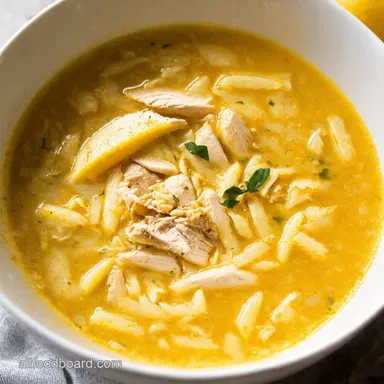 Lemon Chicken Orzo Soup Sunshine in a Bowl Recipe Card