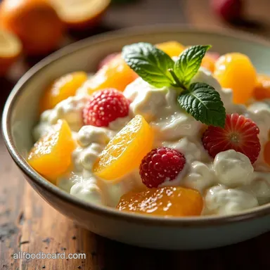 Sunshine Citrus Cream My Sour Cream Fruit Salad Recipe Card