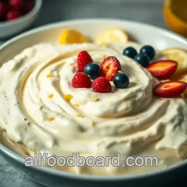 Sunshine & Cream Fruit Dip: Easy & Delicious! Recipe Card