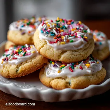 Super Soft Sugar Cookies Recipe Easy Soft Sugar Co: Never Spreads! Recipe Card