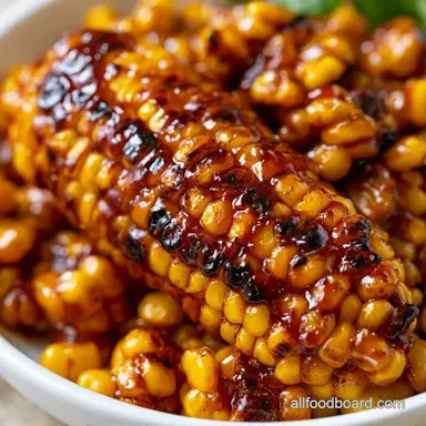Sweet BBQ Corn Salad for 6 Servings Recipe Card