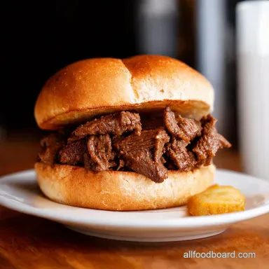 Sweet n Smoky BBQ Beef Sandwiches BBQ Pub Grub at Home Recipe Card