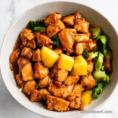 Sweet Savory My pineapple teriyaki chicken bowl recipe