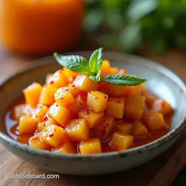 Sweet Spicy Melon Chutney Summer in a Jar Recipe Card