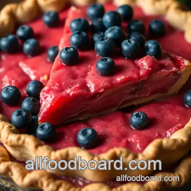 Sweet & Tart Rhubarb Blueberry Pie: A Slice of Summer Bliss Recipe Card